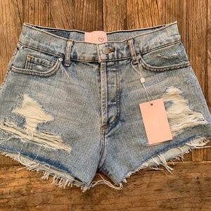 REVICE Denim High Waisted Shorts Size 26